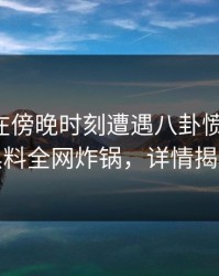 主持人在傍晚时刻遭遇八卦愤怒声讨，黑料全网炸锅，详情揭秘