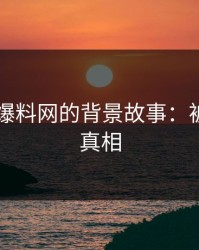 关于51爆料网的背景故事：被忽视的真相