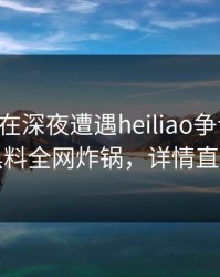 当事人在深夜遭遇heiliao争议四起，黑料全网炸锅，详情直击