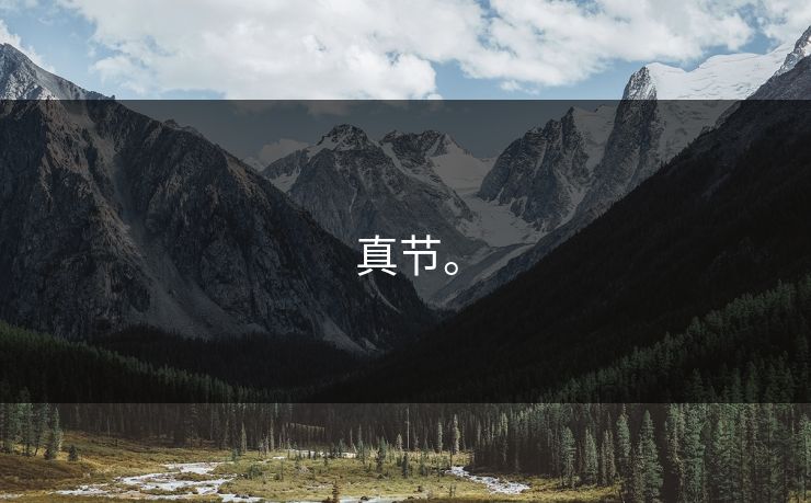 真节。